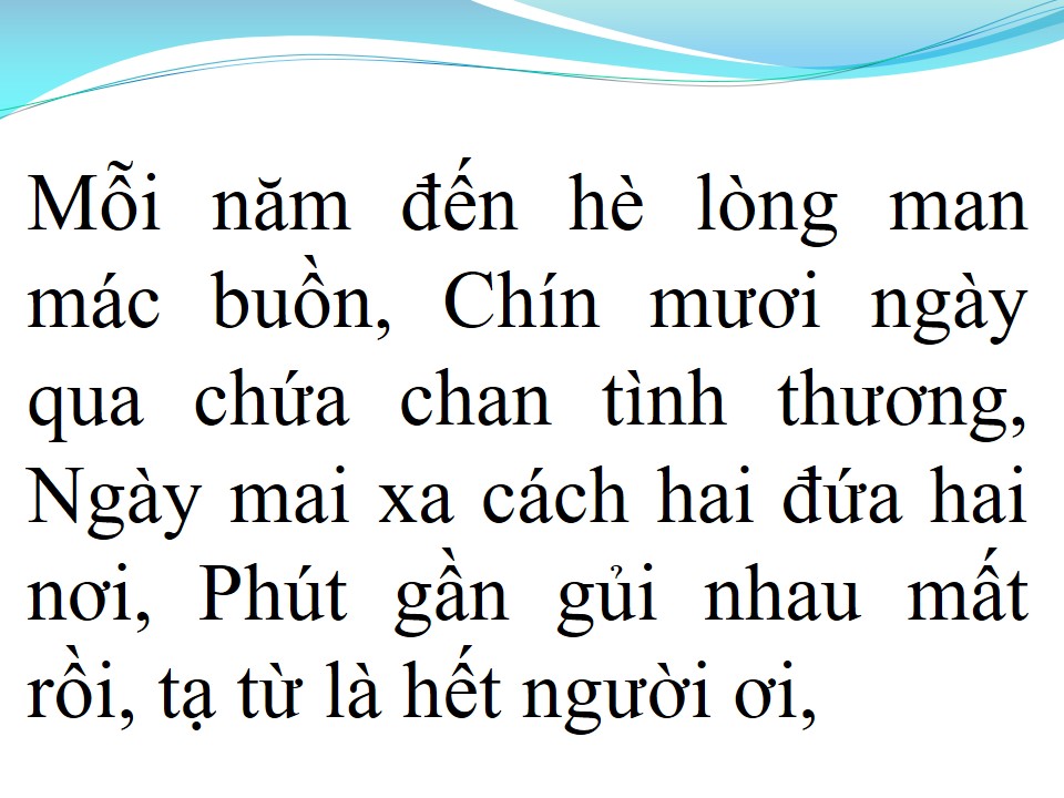 Lời bài hát NỖI BUỒN HOA PHƯỢNG