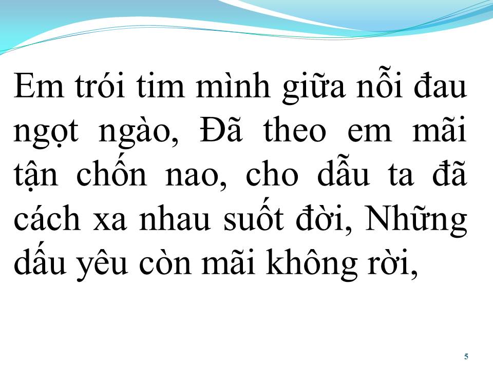 Lời bài hát NỖI ĐAU NGỌT NGÀO