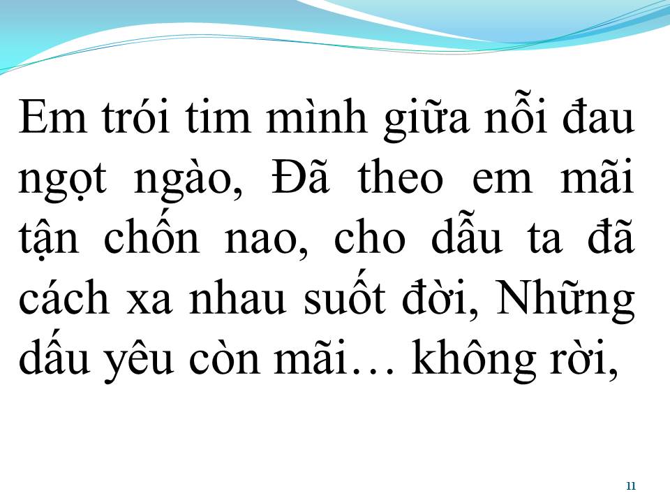 Lời bài hát NỖI ĐAU NGỌT NGÀO
