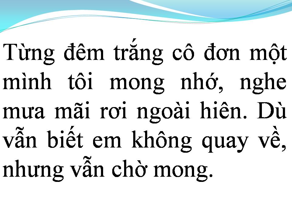 Lời bài hát NỖI NHỚ