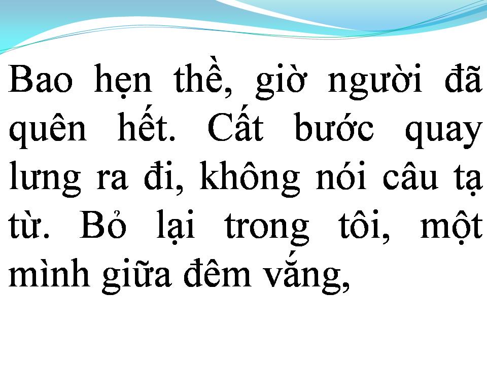 Lời bài hát NỖI NHỚ