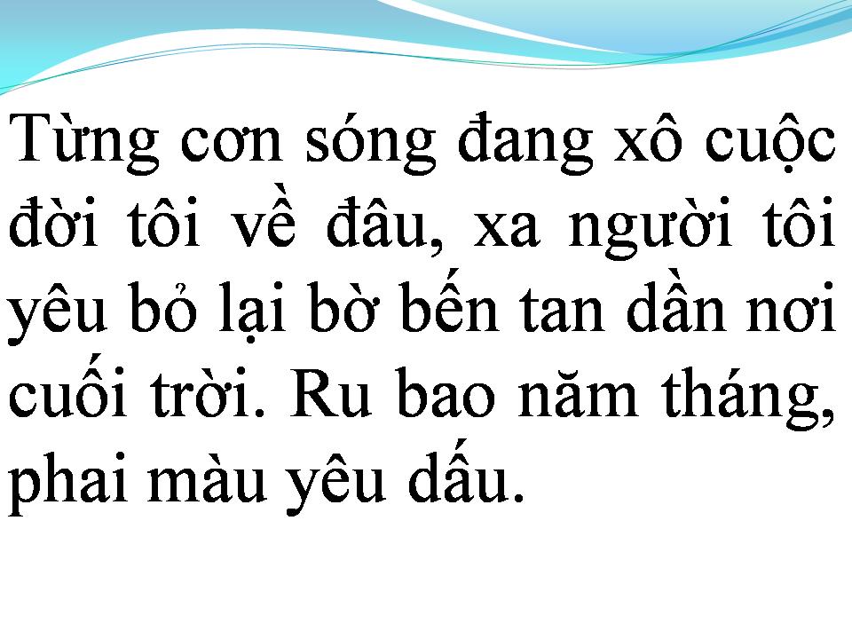 Lời bài hát NỖI NHỚ