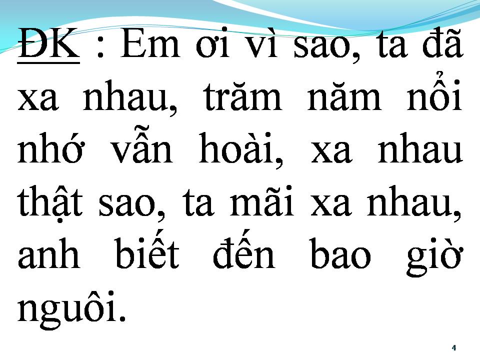 Lời bài hát NỖI NHỚ DỊU ÊM