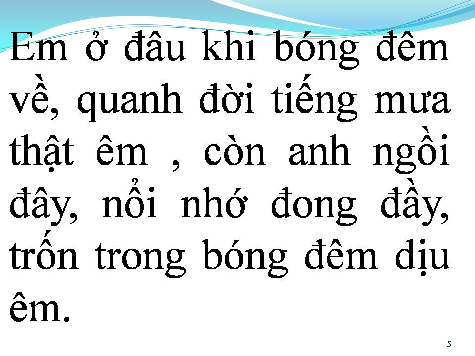 Lời bài hát NỖI NHỚ DỊU ÊM