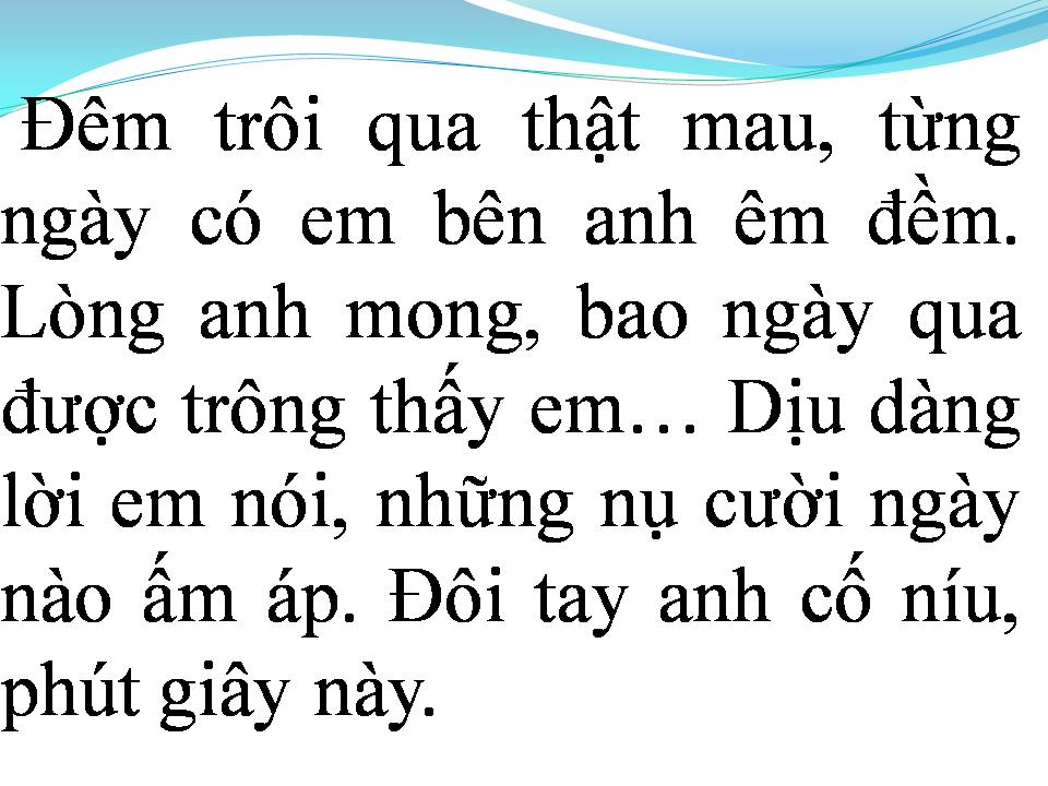 Lời bài hát NỖI NHỚ MANG TÊN EM