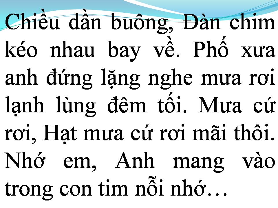Lời bài hát NỖI NHỚ MANG TÊN EM