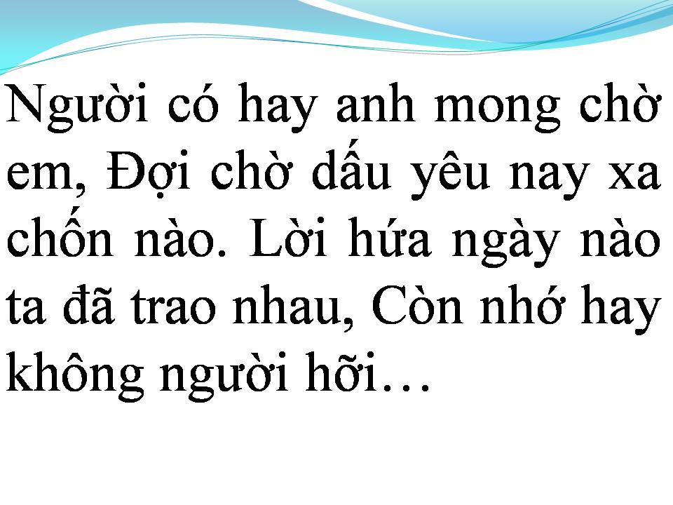Lời bài hát NỖI NHỚ MANG TÊN EM