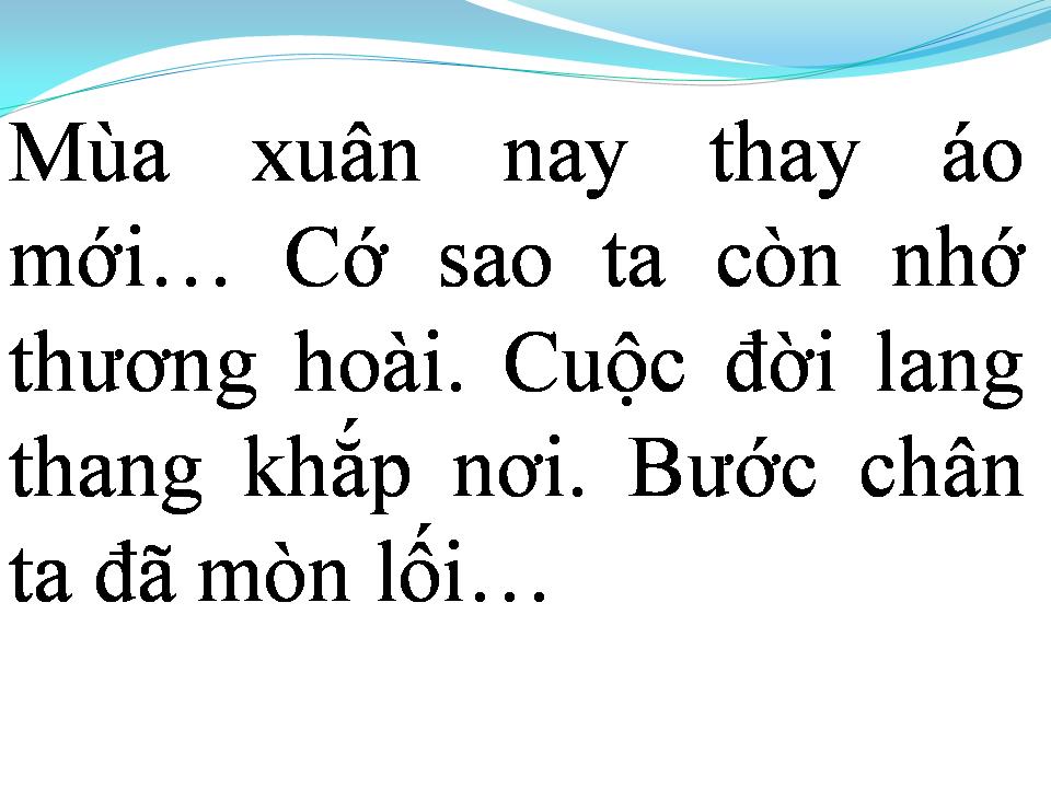 Lời bài hát NỖI NHỚ TÌNH TÔI