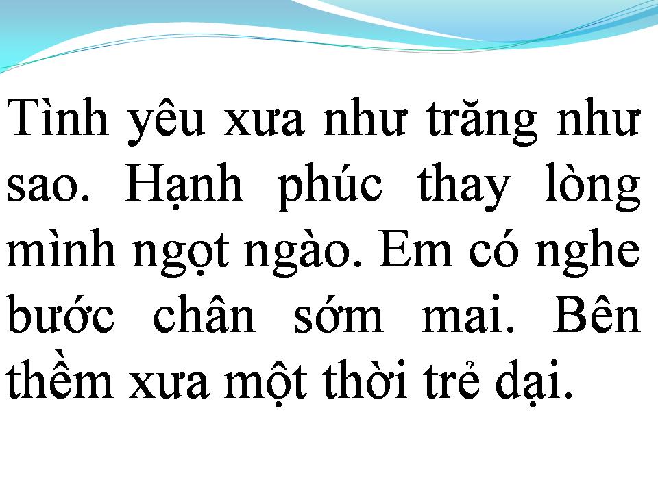 Lời bài hát NỖI NHỚ TÌNH TÔI