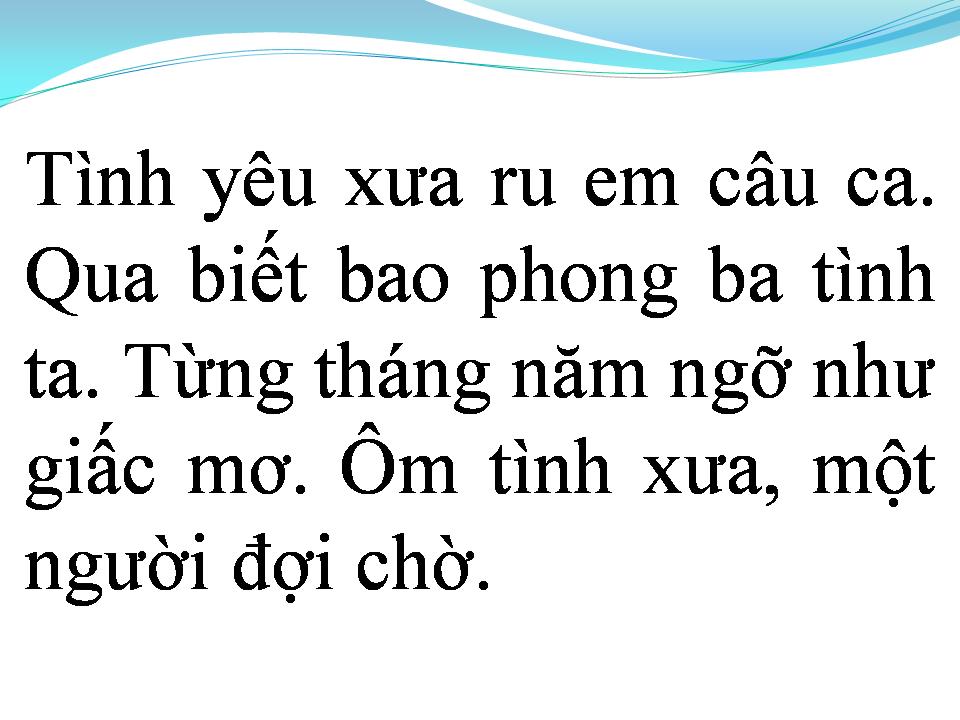 Lời bài hát NỖI NHỚ TÌNH TÔI