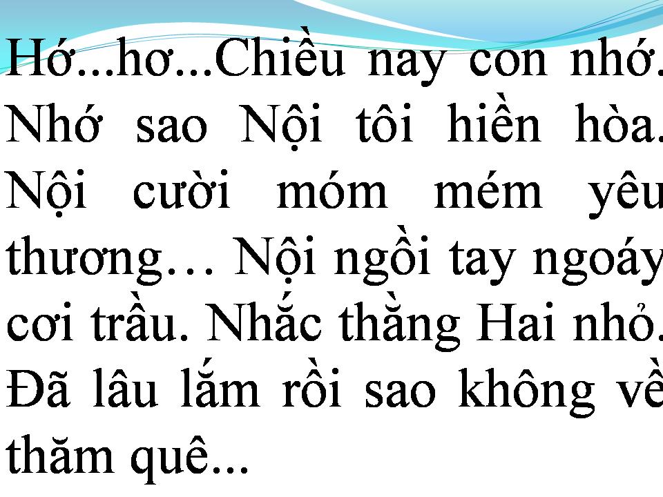 Lời bài hát NỘI TÔI