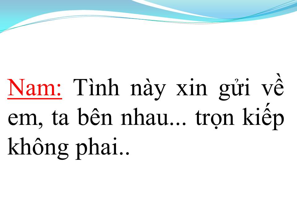 Lời bài hát NỢ DUYÊN (SONG CA)