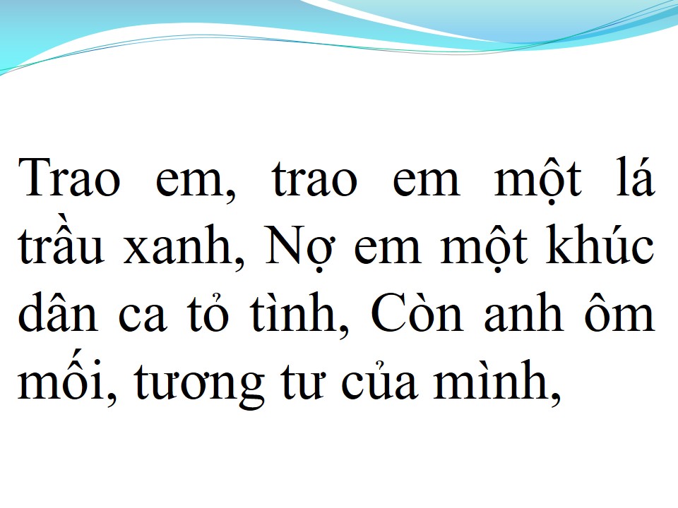 Lời bài hát NỢ EM MỘT KHÚC DÂN CA