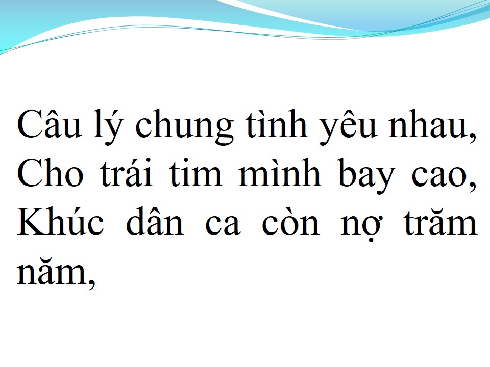 Lời bài hát NỢ EM MỘT KHÚC DÂN CA