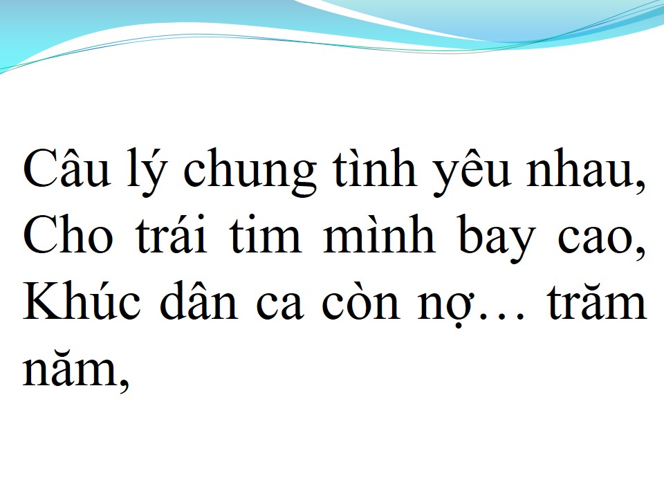 Lời bài hát NỢ EM MỘT KHÚC DÂN CA