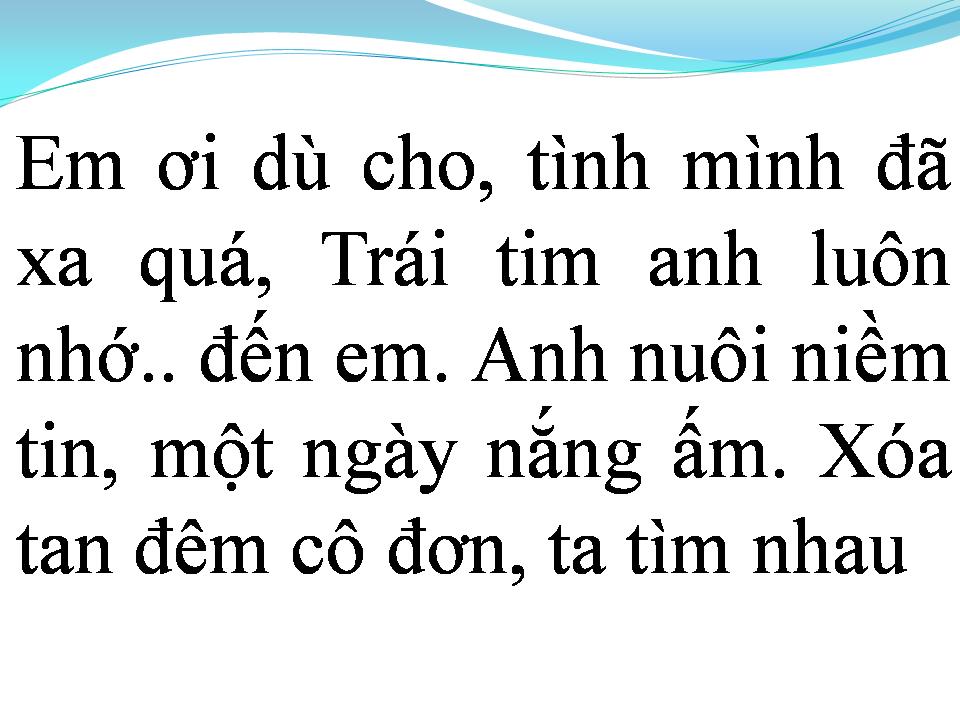 Lời bài hát NƠI ẤY BÌNH YÊN
