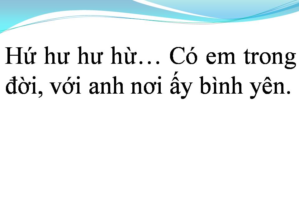 Lời bài hát NƠI ẤY BÌNH YÊN