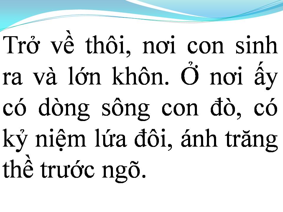 Lời bài hát NƠI DÒNG SÔNG ẤU THƠ