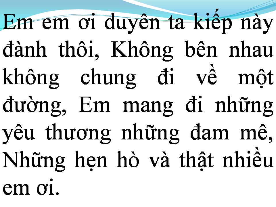 Lời bài hát NỤ CƯỜI CHUA CAY