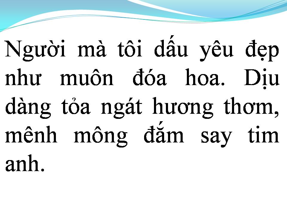 Lời bài hát NỤ HOA THẦN TIÊN