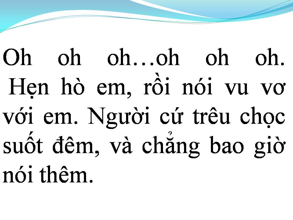 Lời bài hát NỤ HÔN BẤT NGỜ