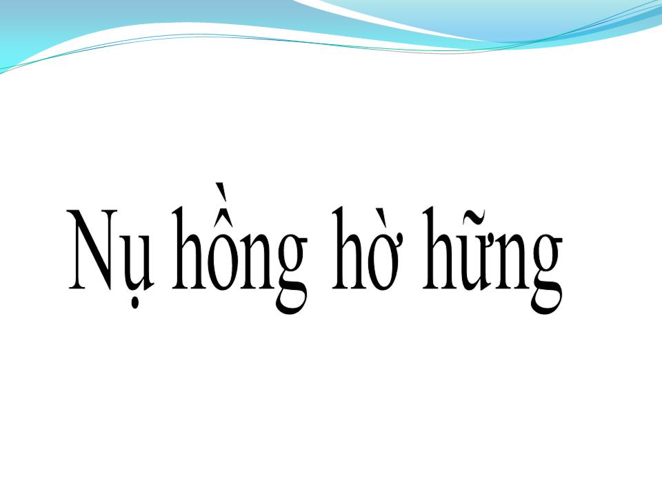 Lời bài hát NỤ HÔN HỜ HỮNG