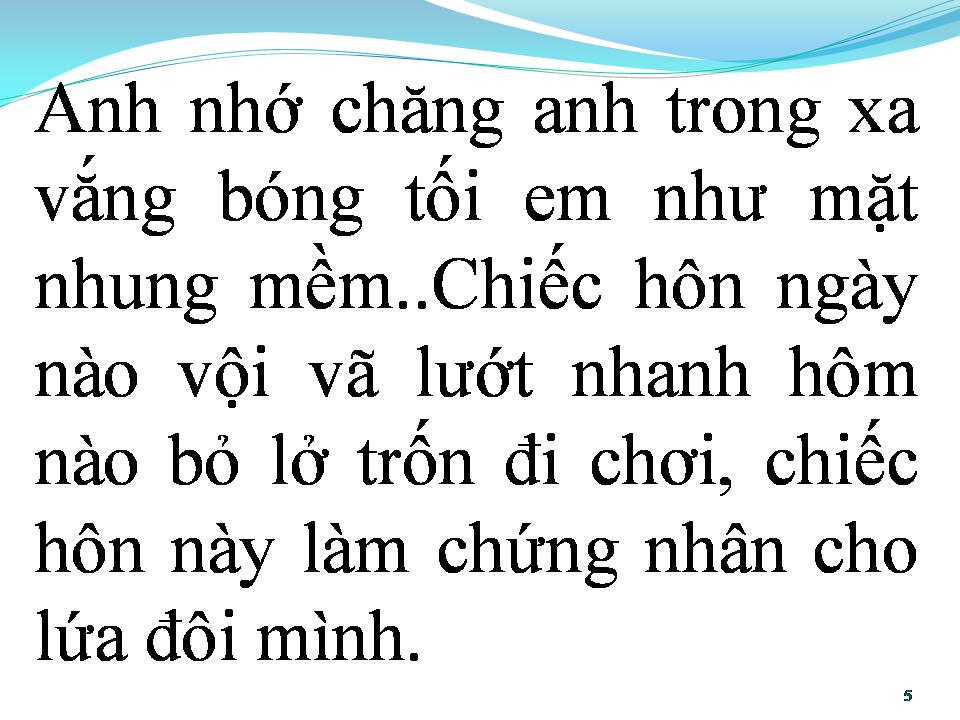 Lời bài hát NỤ HÔN VĨNH BIỆT