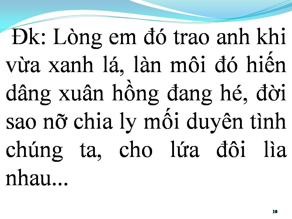 Lời bài hát NỤ HÔN VĨNH BIỆT