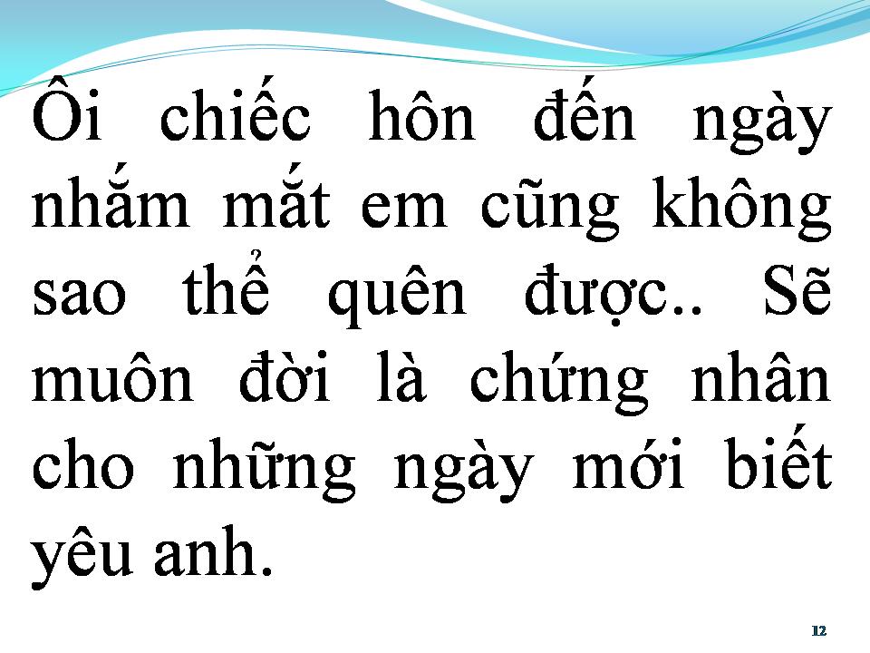 Lời bài hát NỤ HÔN VĨNH BIỆT