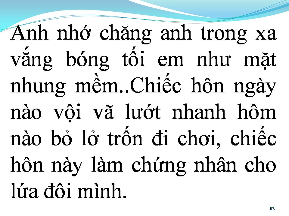 Lời bài hát NỤ HÔN VĨNH BIỆT