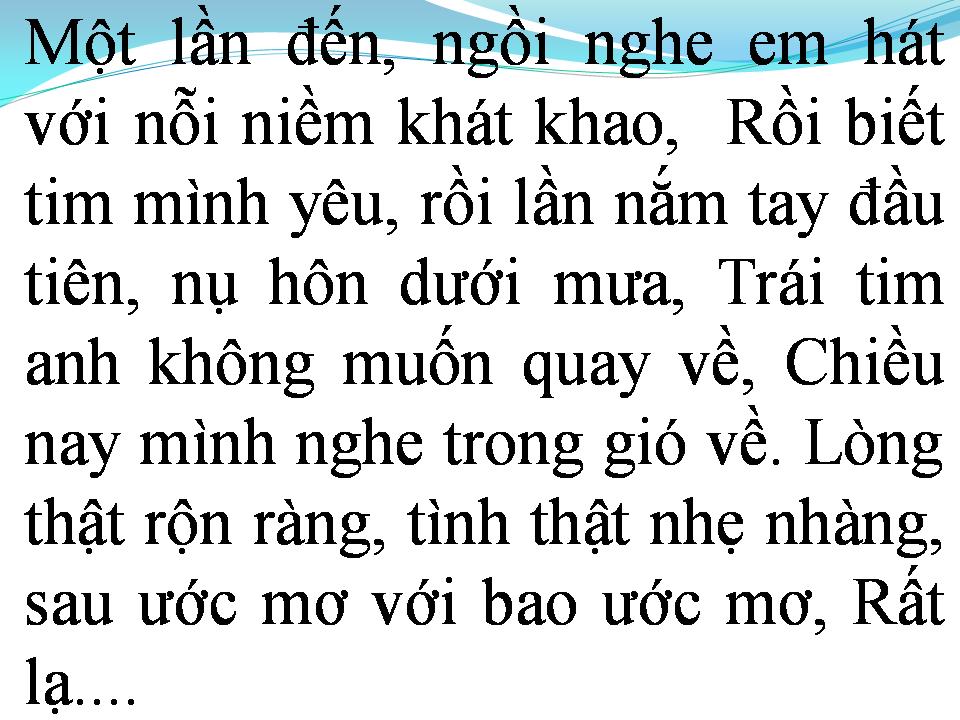 Lời bài hát NỤ HÔN XA VỜI