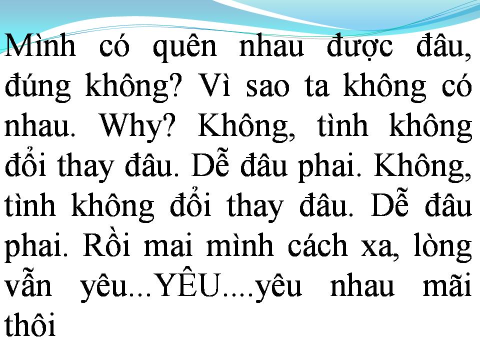 Lời bài hát NỤ HÔN XA VỜI