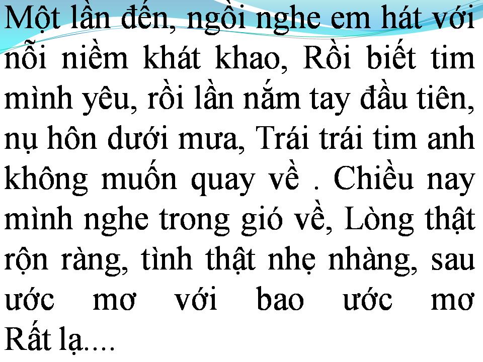 Lời bài hát NỤ HÔN XA VỜI