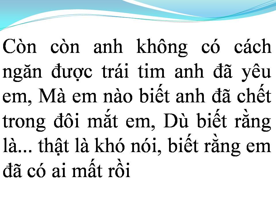 Lời bài hát NỤ HÔN XA VỜI