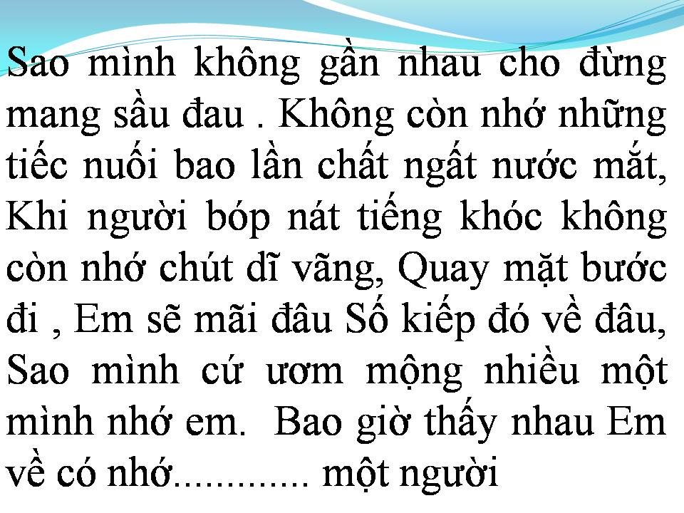 Lời bài hát NỤ HÔN XA VỜI