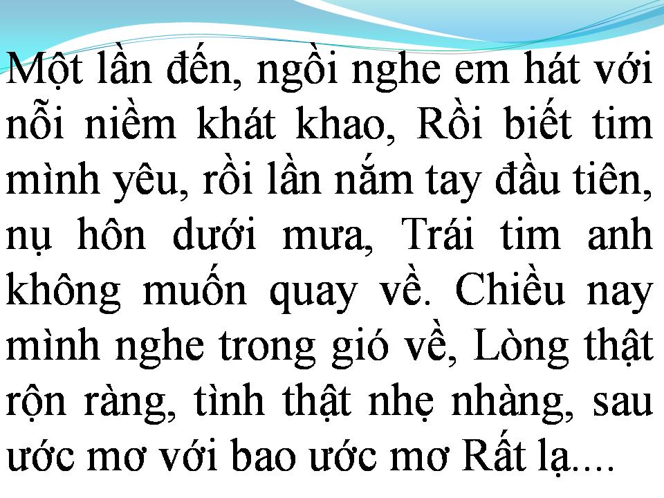 Lời bài hát NỤ HÔN XA VỜI