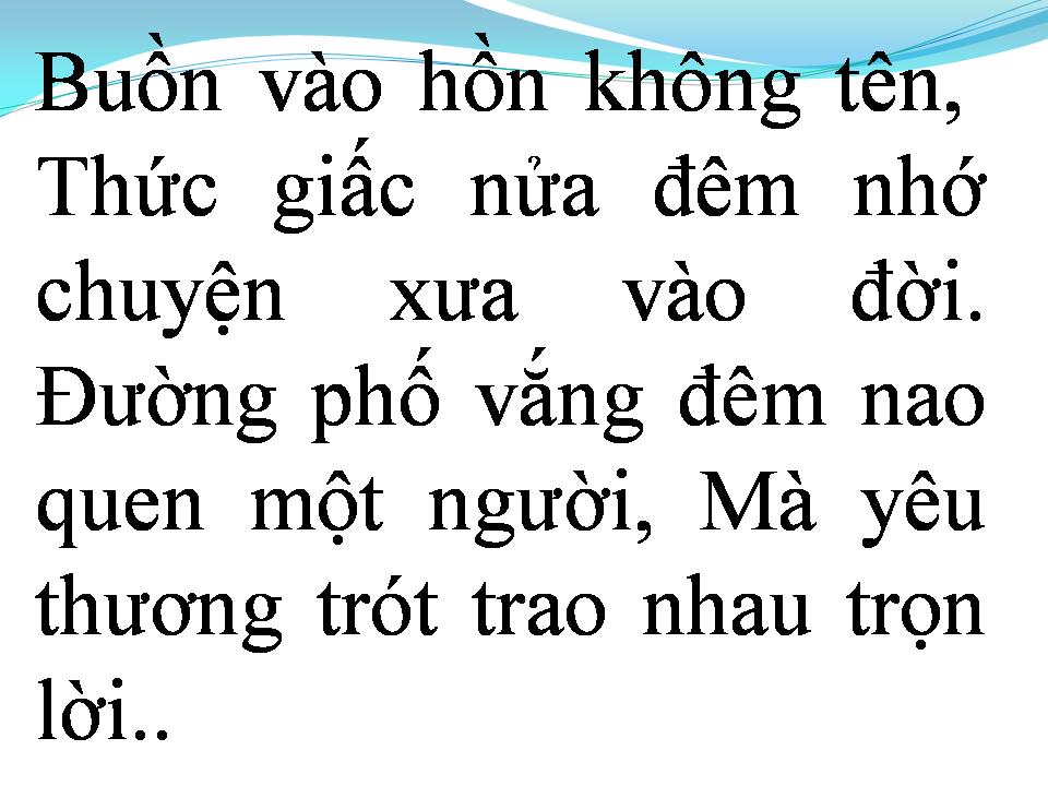 Lời bài hát NỬA ĐÊM NGOÀI PHỐ