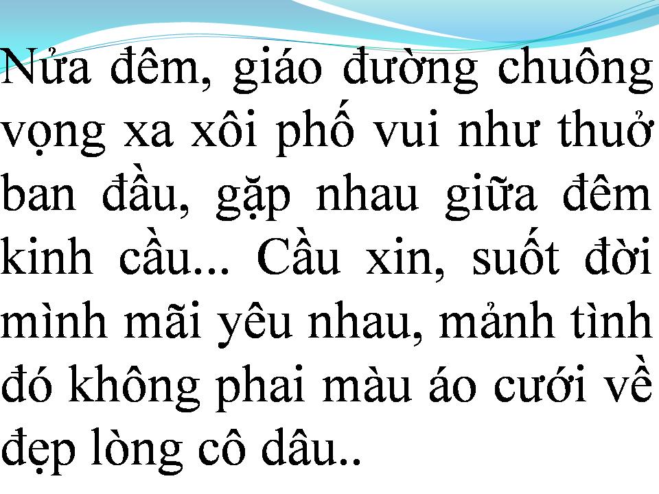 Lời bài hát NỮA ĐÊM NGUYỆN CẦU