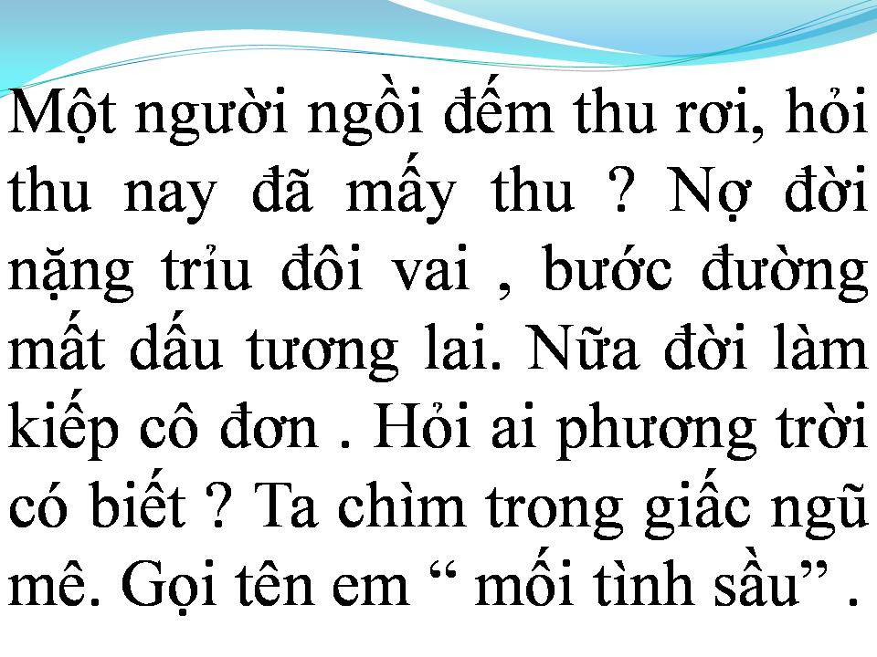 Lời bài hát NỮA KIẾP CÔ ĐƠN