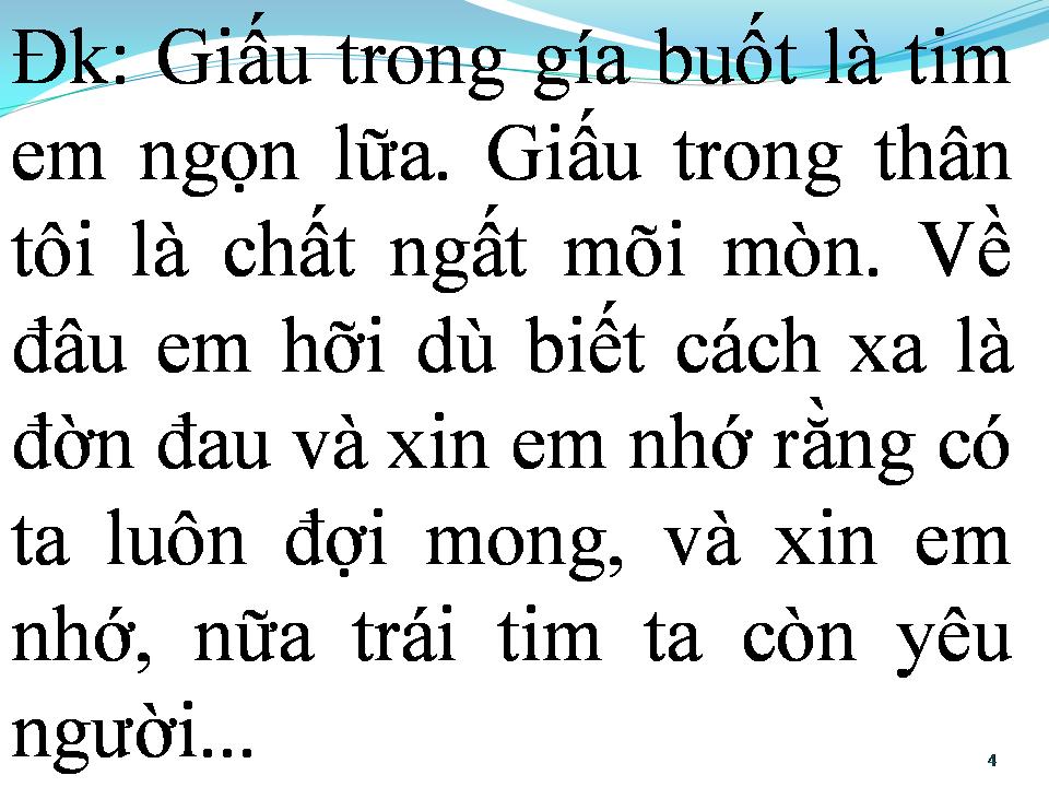 Lời bài hát NỬA TRÁI TIM YÊU NGƯỜI
