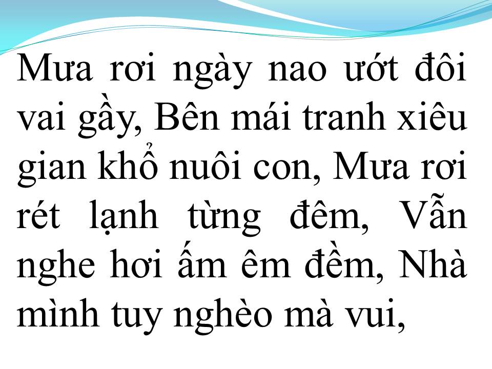 Lời bài hát NƯỚC MẮT MẸ HIỀN