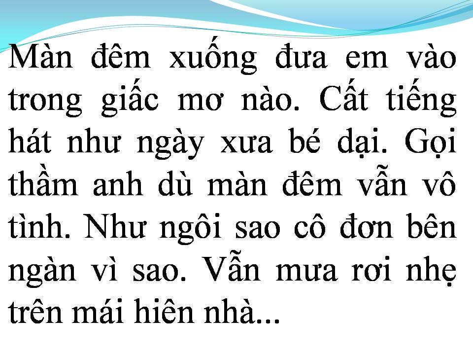 Lời bài hát NƯỚC MẮT NGƯỜI THIẾU NỮ