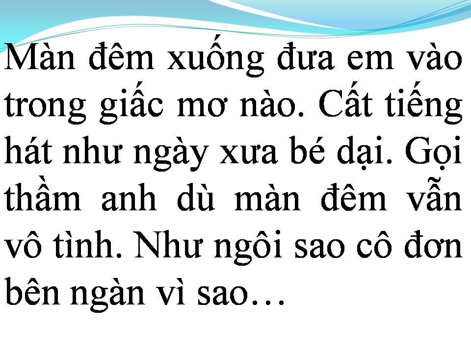 Lời bài hát NƯỚC MẮT NGƯỜI THIẾU NỮ