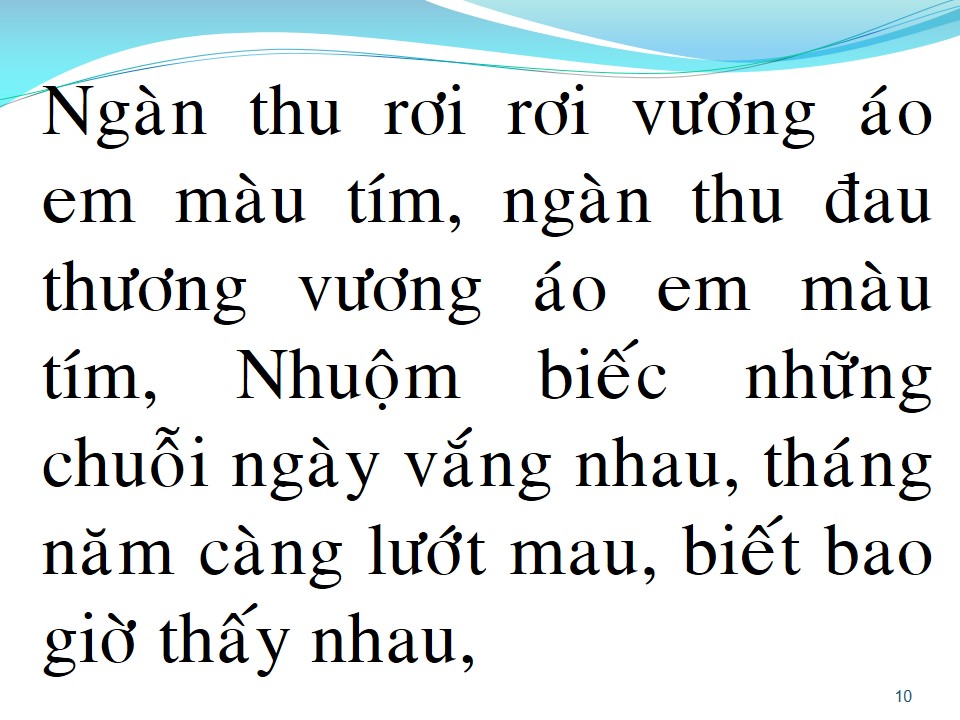 Lời bài hát NGÀN THU ÁO TÍM