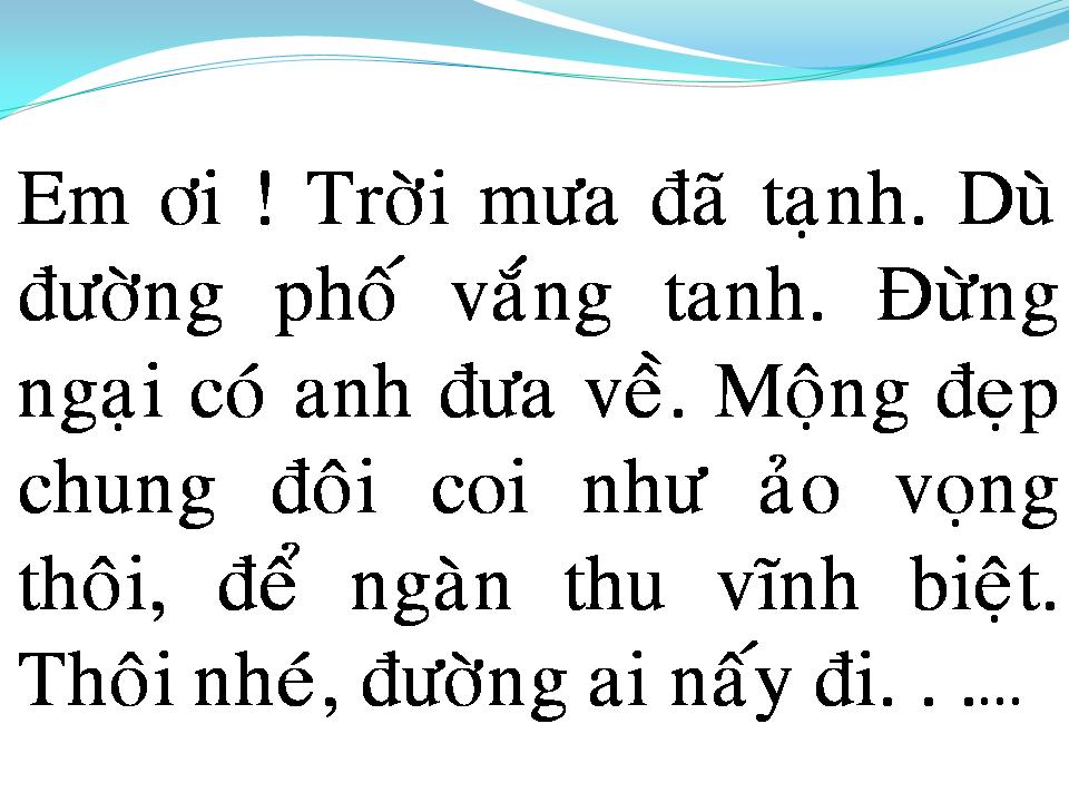 Lời bài hát NGÀN THU VĨNH BIỆT