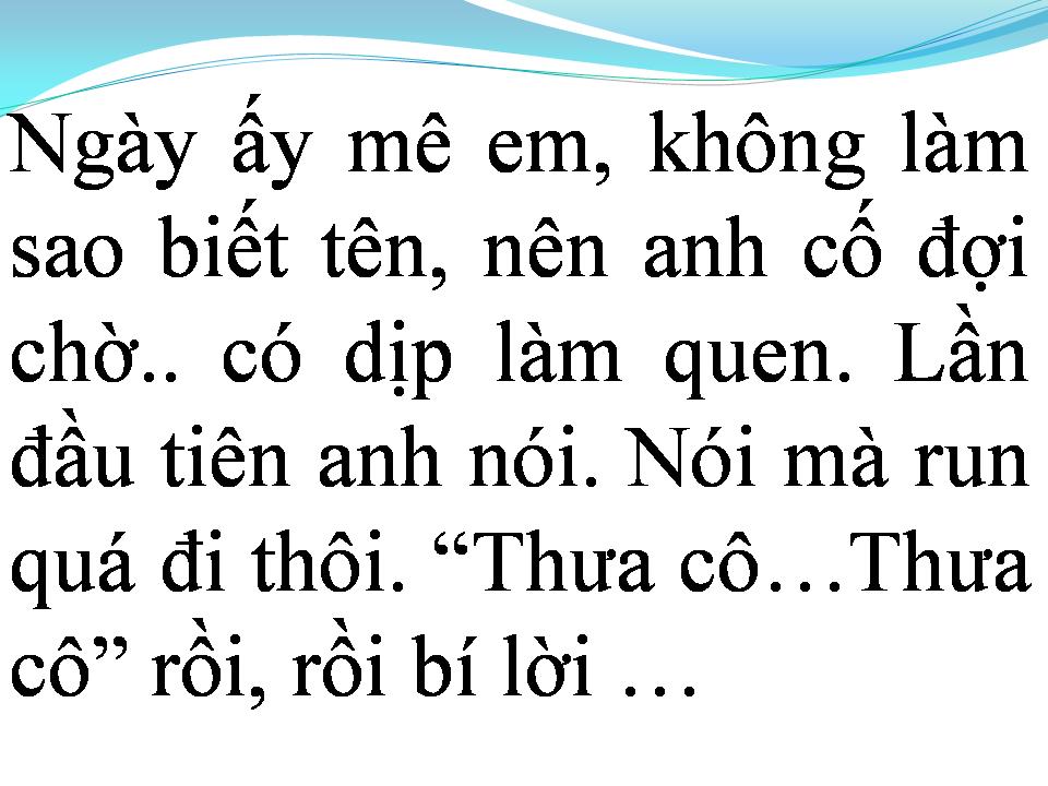Lời bài hát NGÀY ẤY MÌNH YÊU NHAU