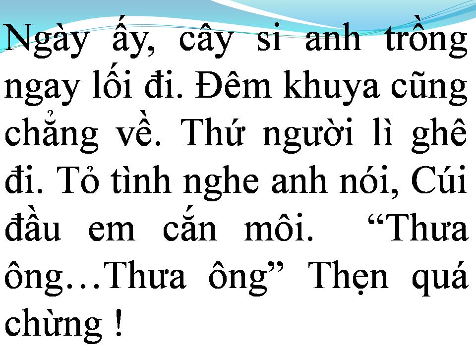 Lời bài hát NGÀY ẤY MÌNH YÊU NHAU