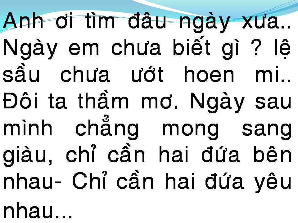 Lời bài hát NGÀY BUỒN