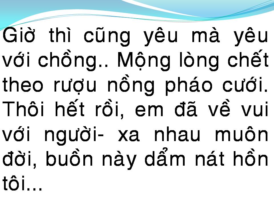 Lời bài hát NGÀY BUỒN