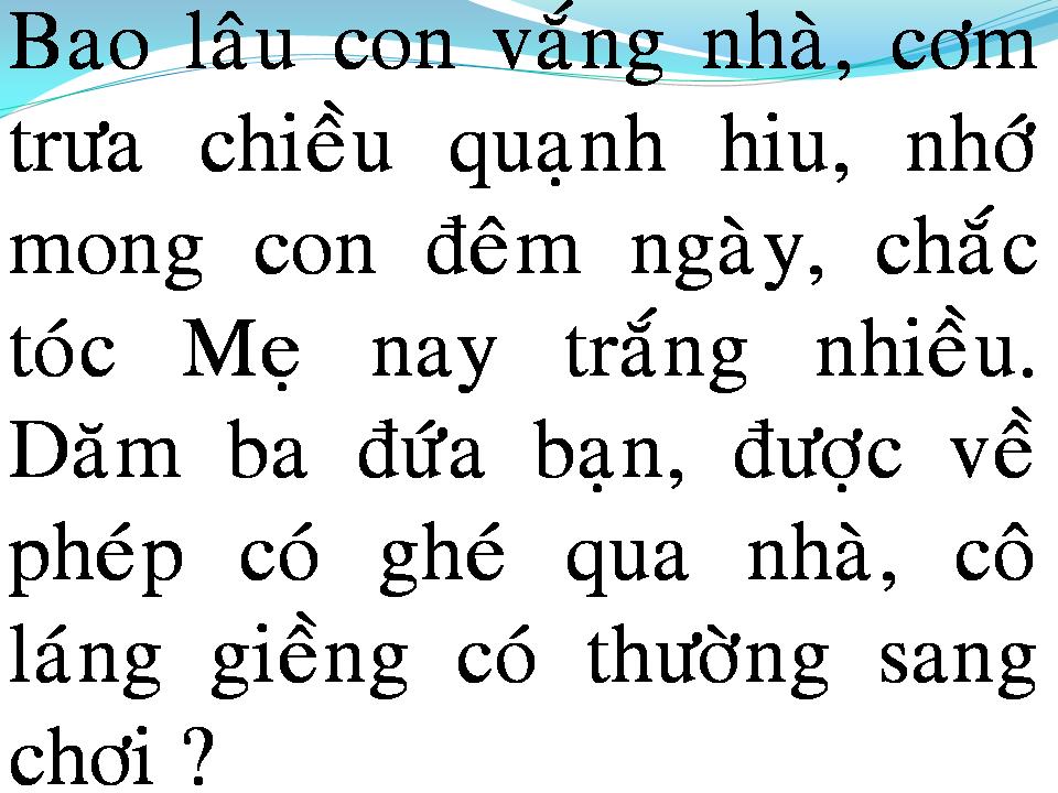 Lời bài hát NGÀY CON VỀ